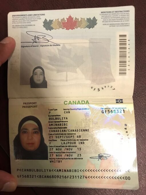 Canadian passport