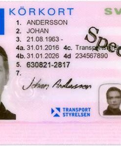 SWEDISH DRIVING LICENSE